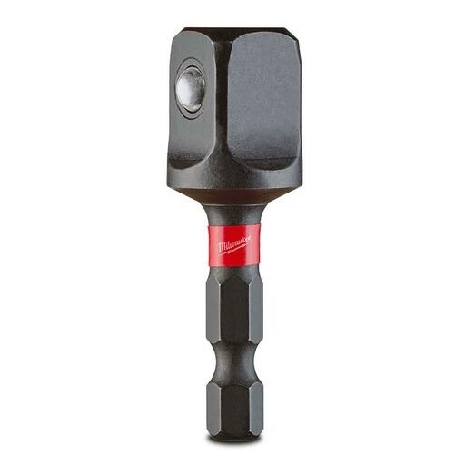 Milwaukee 48325034 1 4 Hex to 1 2 Square Shockwave Power Bit Socket Adapter