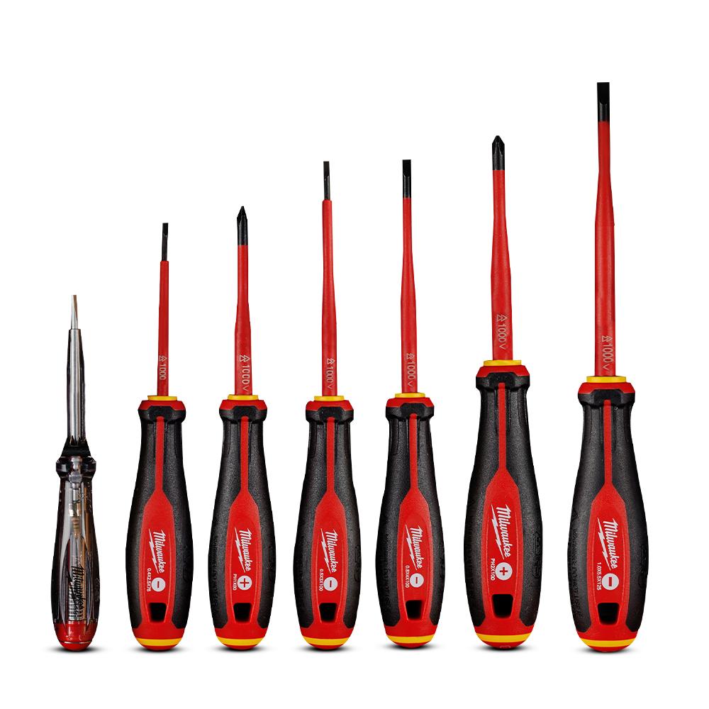 Milwaukee 4932478739 7pce 1000V VDE Screwdriver Set