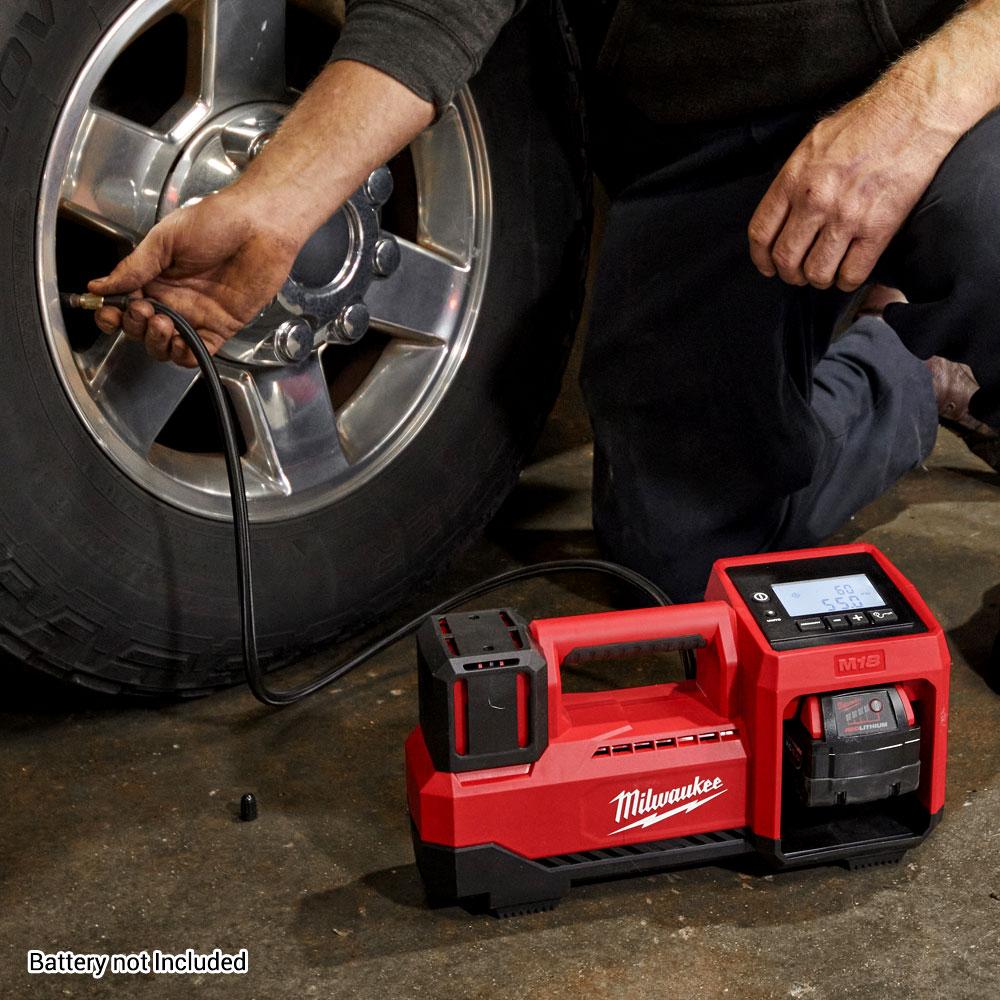 Milwaukee M18BI0 18V Li ion Cordless Tyre Inflator Skin Only