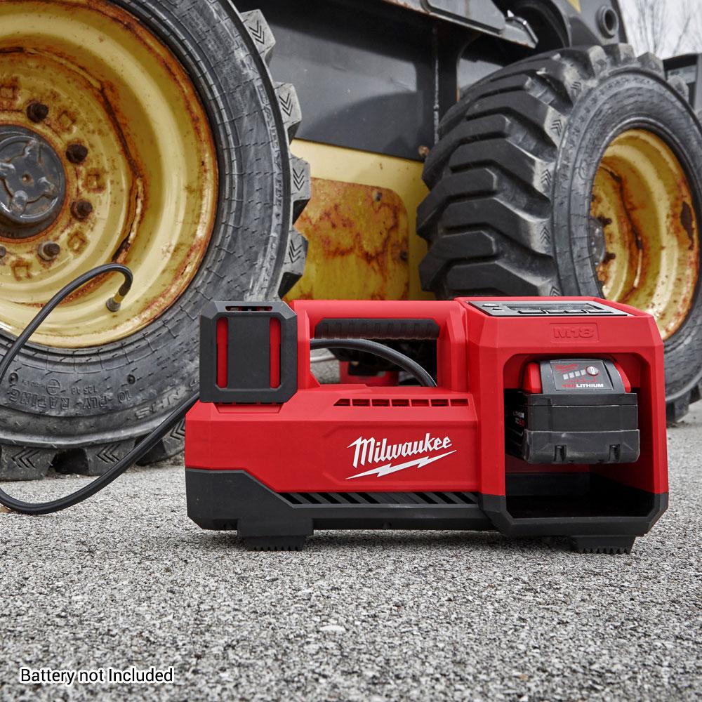 Milwaukee 18v tyre inflator online