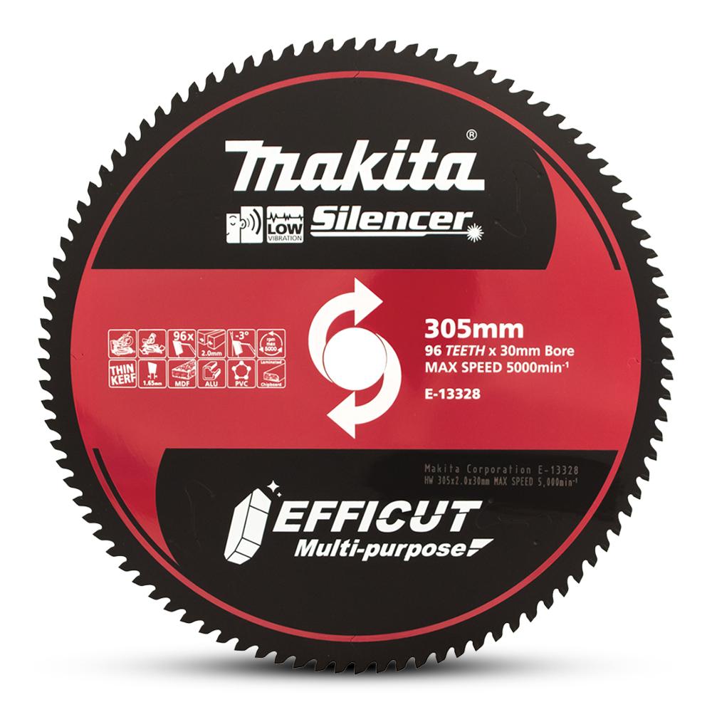 Makita E 13328 305mm x 30mm x 96T Efficut Multi purpose Silencer TCT Blade