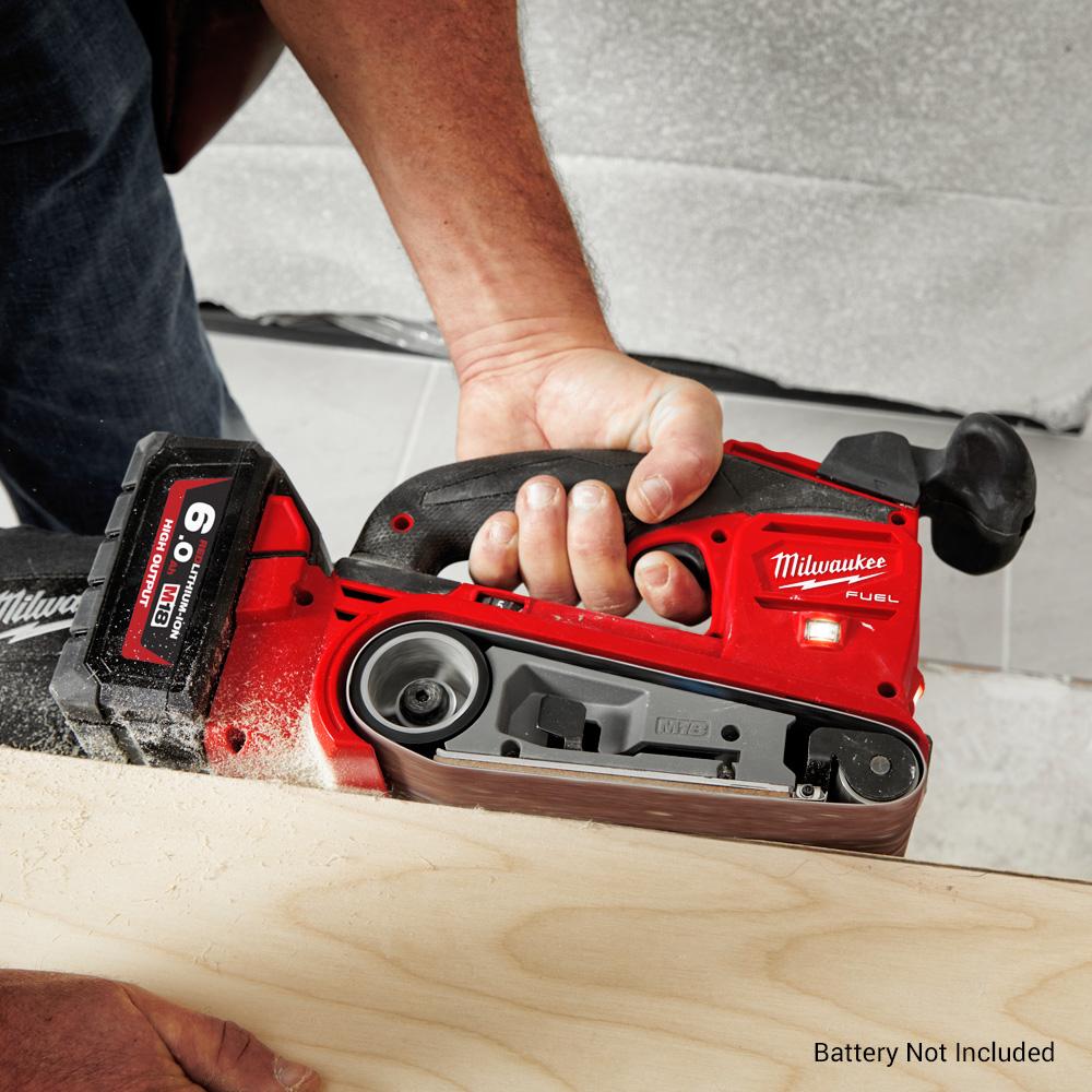 Milwaukee M18FBTS750 18V Li ion Cordless Fuel 457mm 18 Belt Sander Skin Only