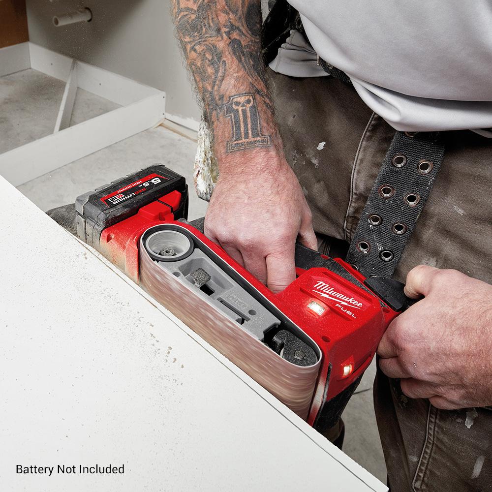 Milwaukee cordless belt sander best sale