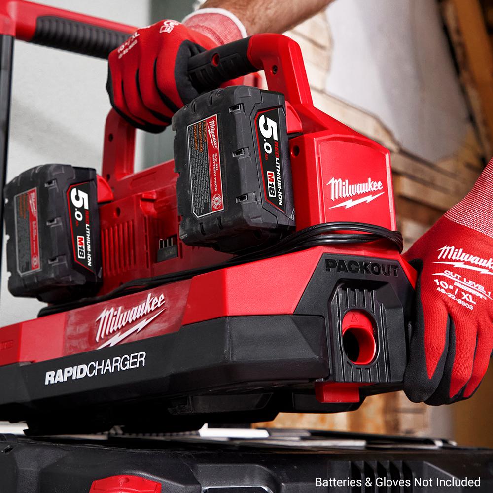 Milwaukee M18PC6 18V Li-ion PACKOUT Bay Rapid Battery Charger