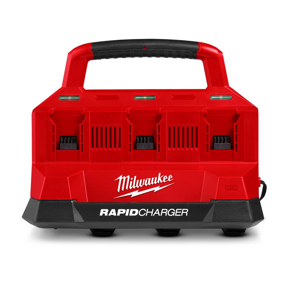 Milwaukee M18PC6 18V Li ion PACKOUT 6 Bay Rapid Battery Charger