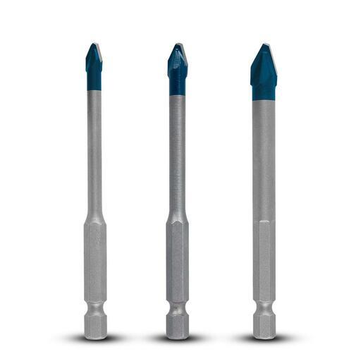 Bosch 2.608.900.595 EXPERT 3pce 90mm HEX 9 HardCeramic Drill Bit Set