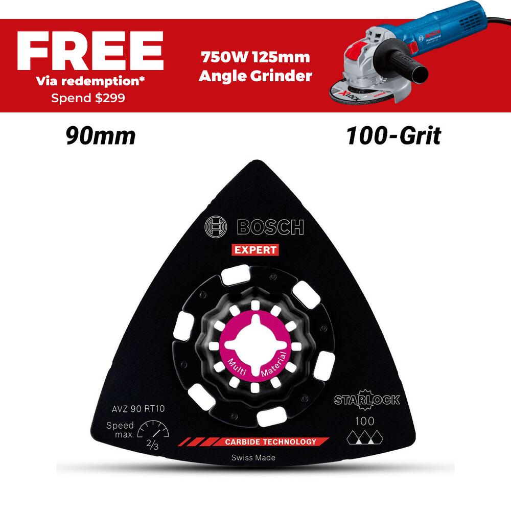 Bosch 2.608.900.043 EXPERT AVZ 90 RT10 90mm 100 Grit Sanding Plate