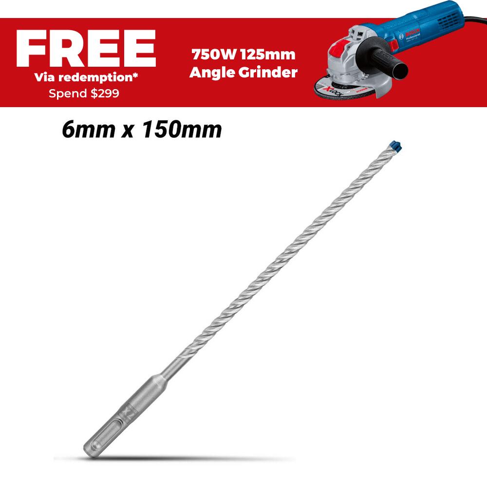Bosch SDS PLUS-7X 1PC6X215 EXPERT 6mm x 150mm SDS