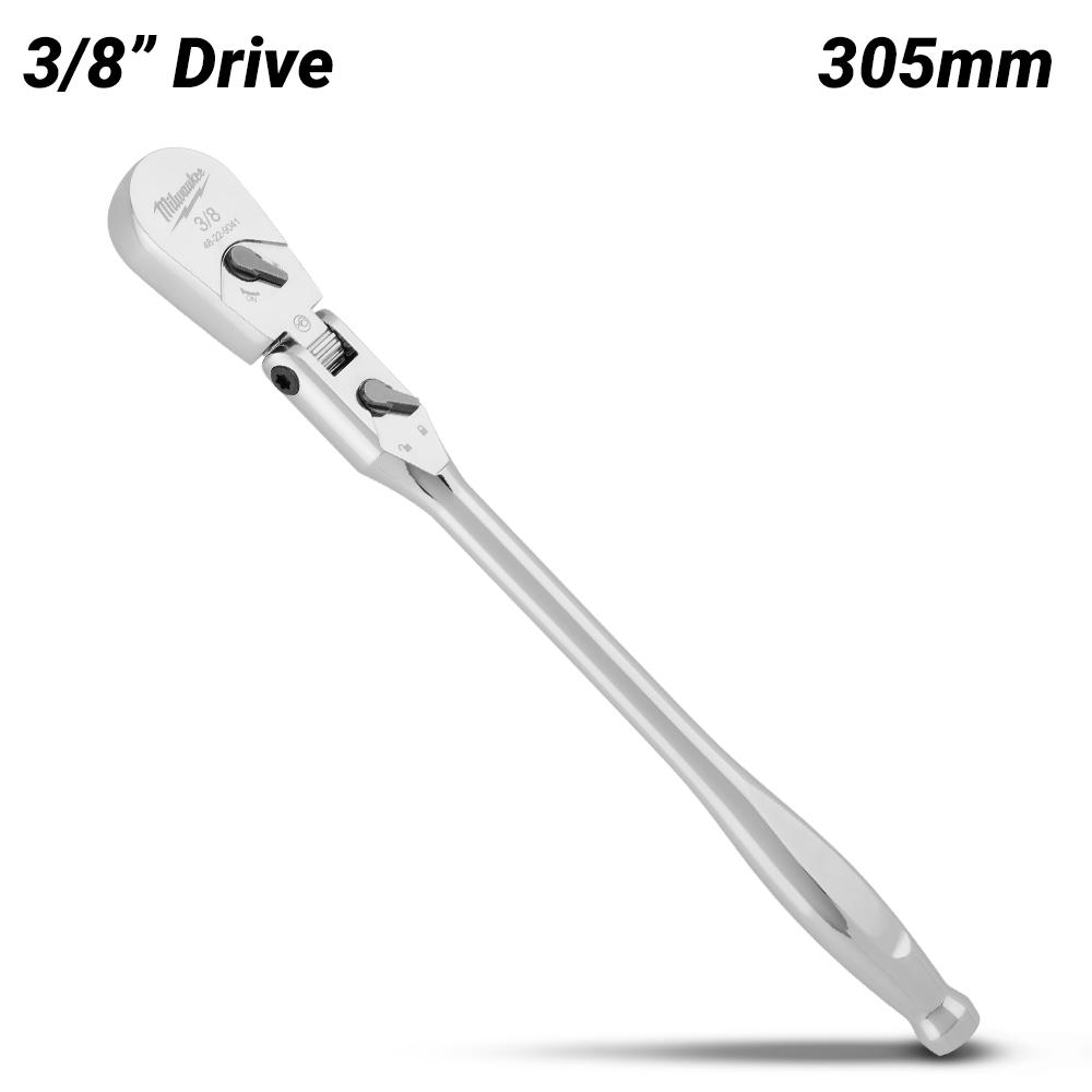 Milwaukee 48229041 305mm 12 3 8 Drive Flex Head Extended Ratchet