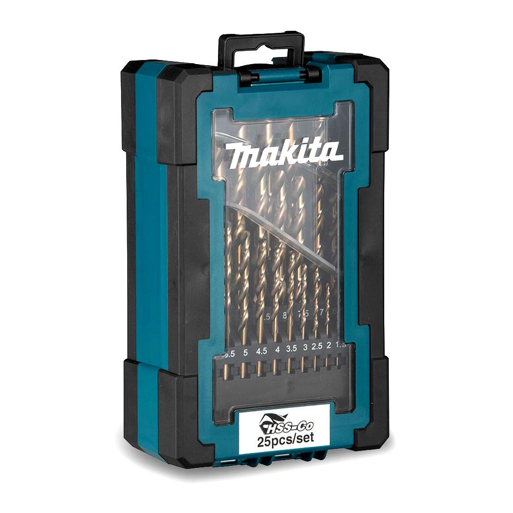 マチルダ Makita D-67599 25pce 1-13mm M-FORCE Metal Drill Bit Set