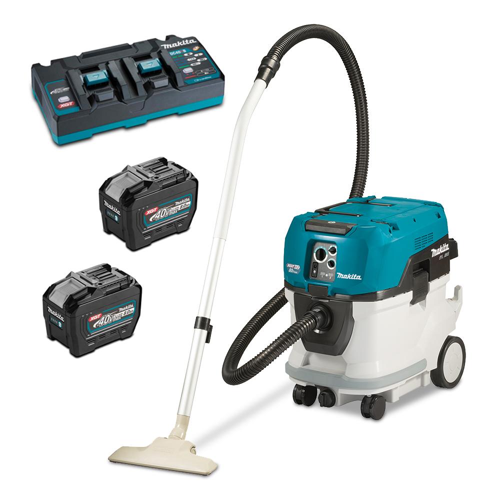 Makita VC006GML21 80V Max 40Vx2 XGT 8.0Ah Li ion Cordless Brushless AWS M Class 40L Dust Extraction Vacuum Combo Kit
