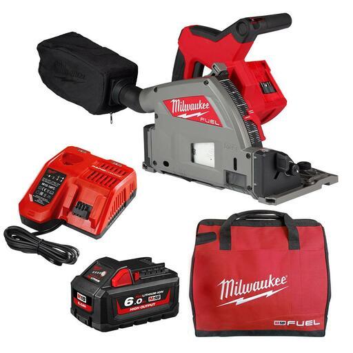 Milwaukee M18FPS55 601B 18V 6.0Ah Li ion Cordless Fuel 165mm 6 1 2 Track Saw Combo Kit