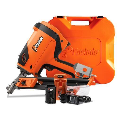 Paslode B60001 7.4V 2.0Ah Li ion Positive Placement Nailer PPN Combo Kit