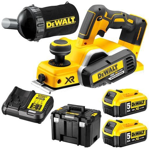 DeWalt DCP580P2 XE 18V 5.0Ah XR Li ion Cordless Brushless Planer Combo Kit