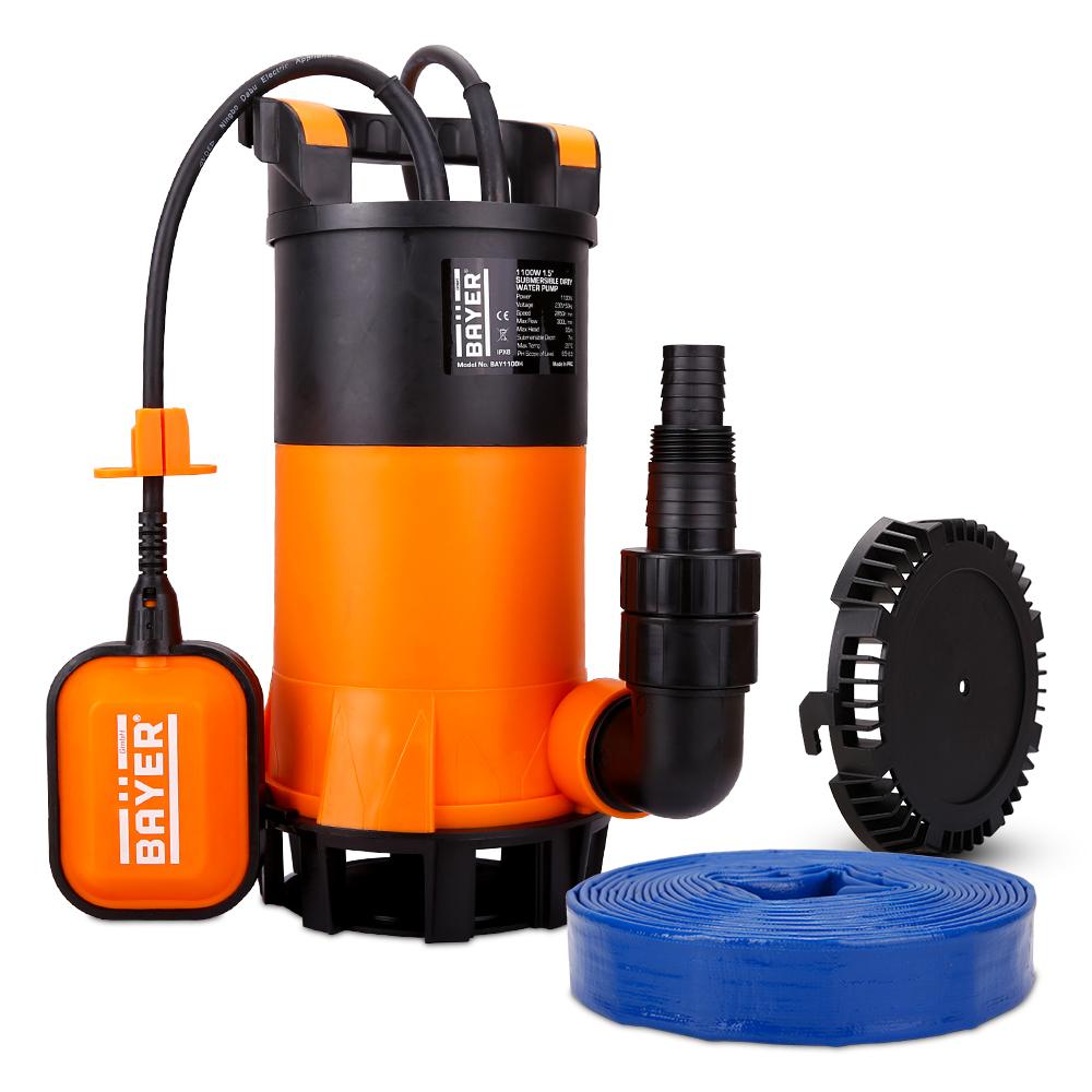 Bayer BAY1100H 1100W Submersible Dirty Water Pump with 10m - Main Image